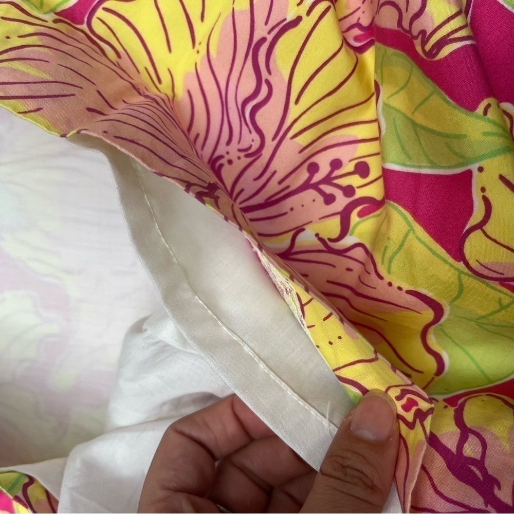 Lily Pulitzer vintage‎ tropical floral hibiscus y2k preppy resortwear skirt - Picture 4 of 6